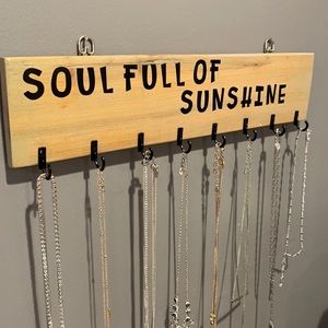 Hand Made jewelry holder 8 hooks